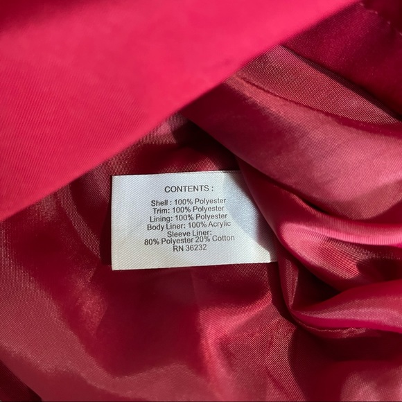 Gallery Burgundy Coat Gold Hardware Size Small - Picture 6 of 9